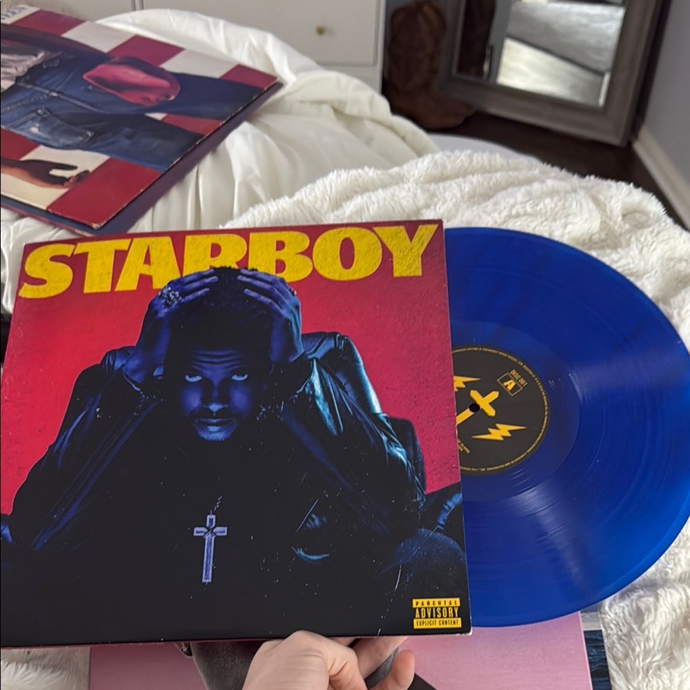 Starboy Vinyl Record with Blue Disc